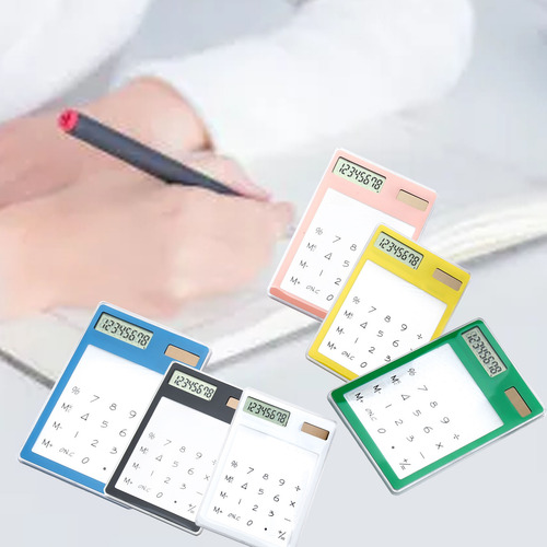 Calculadora Transparente Con Pantalla Táctil De 8 Dígitos Al