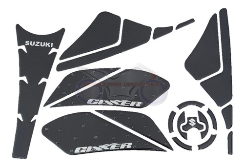 Kit Protector Tanque Suzuki Gixxer 150 Naked Fi (fibra)