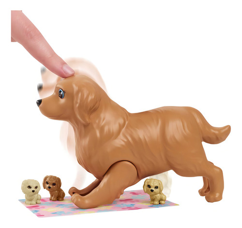 Barbie Set Barbie Y Cachorros Recién Nacidos