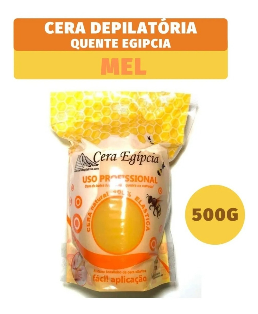 Cera Quente Depilatória Egipcia Depilação Mel 500g - Egípcia