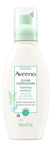 Aveeno Limpiador Facial Espumoso Aclarador Elimina Acne Raiz Tipo de piel Todo tipo