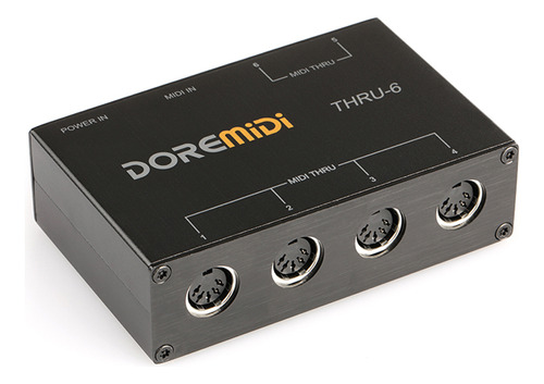 Midi Box Converter Doremidi Splitter Box De 1 Entrada Y 6 Sa