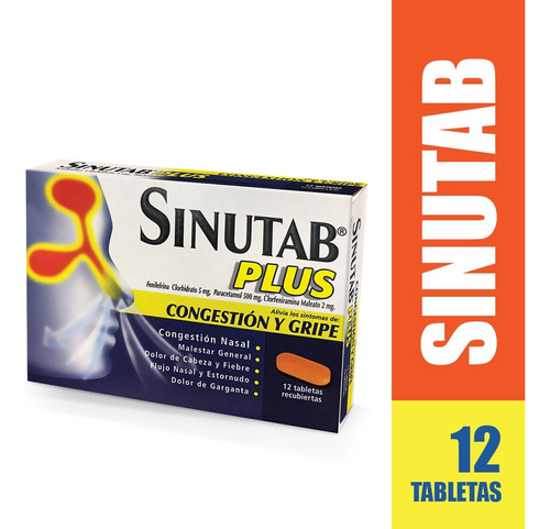 Antigripal Sinutab Plus X 12 Und