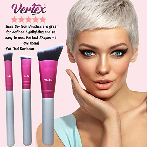 Brocha Contorno Nariz Set De Maquillaje - Mezcla Y Realce.