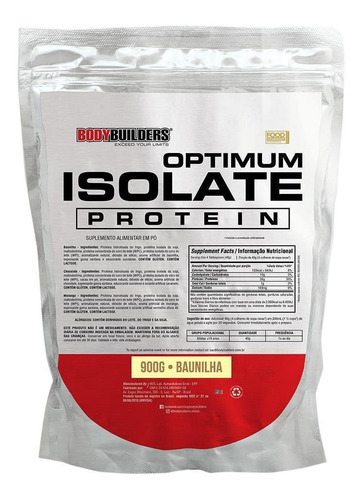 Optimum Isolate Whey Protein Baunilha - 900g