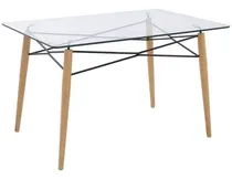 Comprar Mesa Rectangular De Vidrio Modelo Eames 1.50 X 80cm