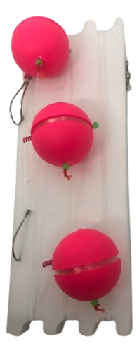 Linea Para Pejerrey Con 3 Boyas Yoyo 30mm Pesca Plastico