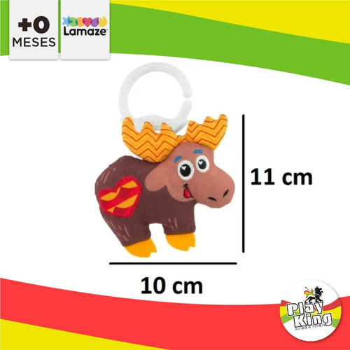 Imagen 2 de 5 de Lamaze Mini Peluche Animalito P/ Colgar Texturas Playking