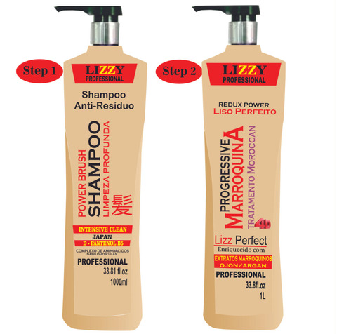 Progressiva Com Formol Profissional Marroquina Kit 2x1000 Ml