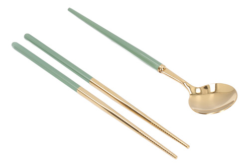 Set De Cubiertos De Acero Inoxidable Y Utensilios Reutilizab