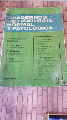 Cuadernos De Fisiología Normal Y Patológica - 