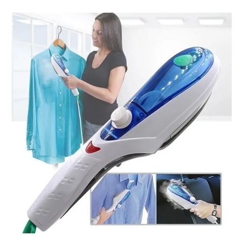 Plancha Viajera A Vapor Portatil Vertical Ropa Mini Mop Aspi