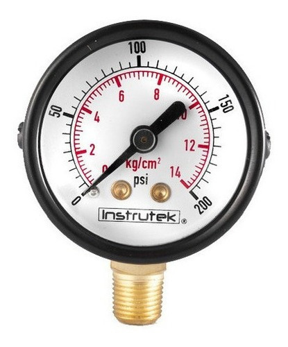 Manómetro Para Compresor Carátula 1.5 , 200 Psi (aire, Gas)