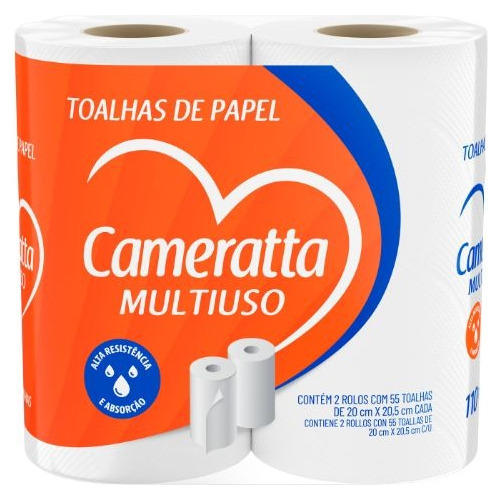 Papel De Cocina  Funda X 12 Packs  De 2 Rollos - 110 Toallas