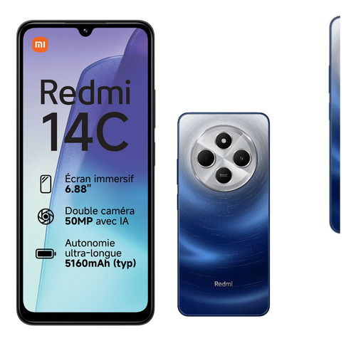 Xiaomi Redmi 14c 256gb + Fone Bt Completo Pronto P/ Uso