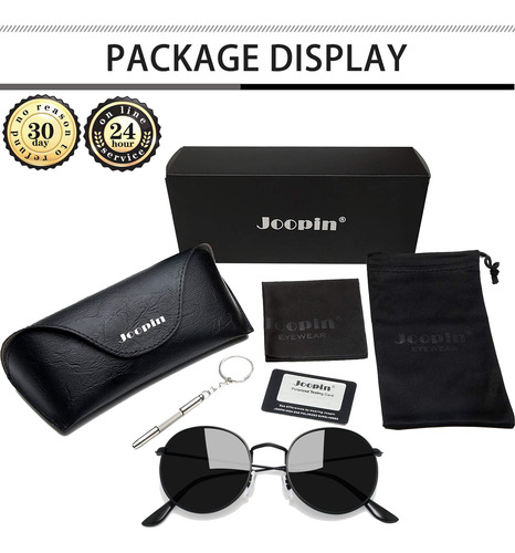 Lentes De Sol Mujer Uv Polarizados Retros De Moda Redondos