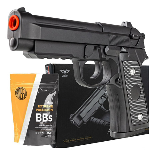 Pistola Airsoft Rossi Vigor Vg Pt92 V22 Spring Mola + Bbs 