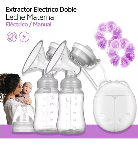 Extractor De Leche Electrico Doble Saca Leche Materna Marthing El1 Blanco  Portatil Comodo Para Lactancia Portatil