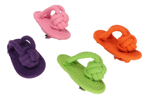 Toy Masticable Para Perros, Pantuflas De Algodón, Interactiv