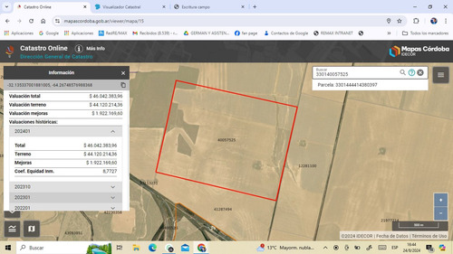 Venta Campo 140 Has Sobre Ruta 36 Almafuerte Cba