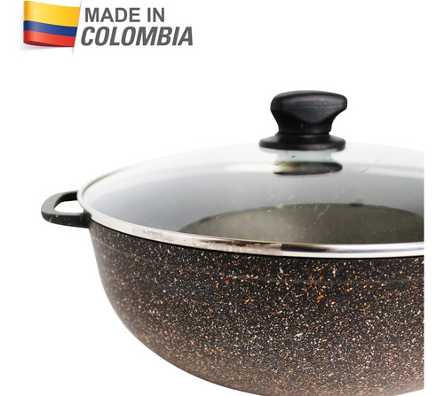 Caldero Antiadherente Fuzion De 3.5 Cuartos Imusa Con Vid...