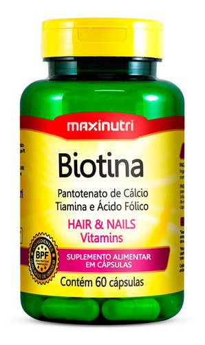 Imagem 2 de 4 de Biotina Firmeza & Crescimento - 3x60 Cápsulas - Maxinutri
