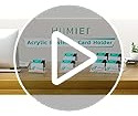 Tarjetero De Acrílico Para Escritorio, 2 Niveles Y 2 Ranuras