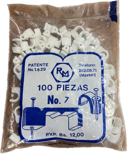 Grapa De Cable 100 Piezas 