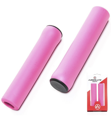 Par Manopla Absolute Nbr Silicone Colors -  Cor Rosa