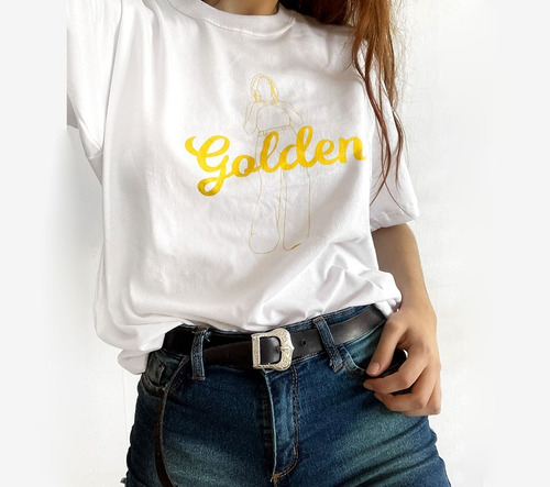 Remera Golden Harry Styles One Direction Estampado Digital