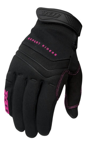 Luva X11 Nitro Win Color Moto Motoqueiro Motoboy Frio Touch Cor Preto E Rosa Tamanho Gg