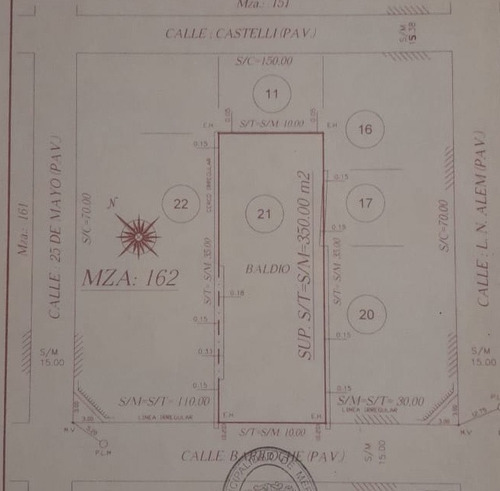 Lote 10 X 35 - Parque San Martin