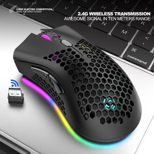Mouse Gamer Inalambrico Recargable K-snake Bm600