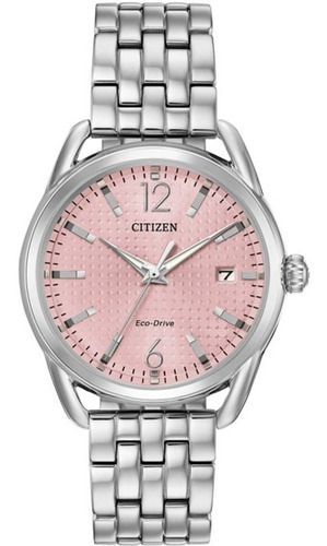 Reloj Citizen 61108 Fe6080-71x Mujer Ecodrive Acero Fechador Color del fondo Rosa 61108