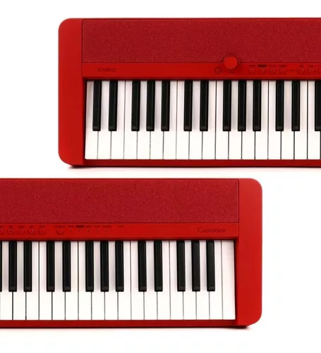 Teclado Musical Casio Casiotone CT-S1RD 61 Teclas Profissional, Vermelho -  Musica Center