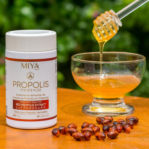 Extrato De Própolis Vermelho 60 Cápsulas 400mg Concentrado
