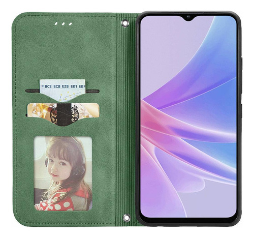 Funda Abatible Para Oppo A58 4g Funda Simple A Prueba De