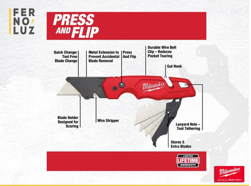 Cutter Milwaukee Plegable Milwaukee Con Deposito 4822-1502