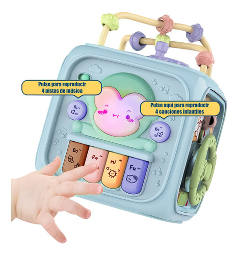Cubo Didáctico 6 En 1 Para Niños Coordinación Y Motricidad