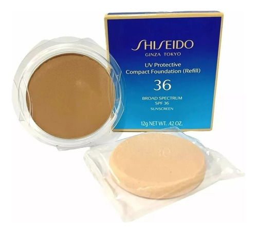 Refil Shiseido Sp30 Light Ochre Pó Compacto Uv Protective Cor Light Ochre