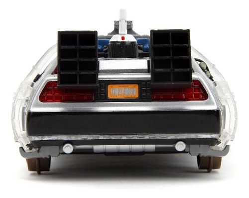 Delorean Regreso al futuro 3 con luces de tren 1:24 Jada Color Grey
