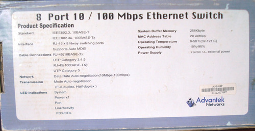 Imagen 5 de 6 de Swiche Ethernet Advantek Networks
