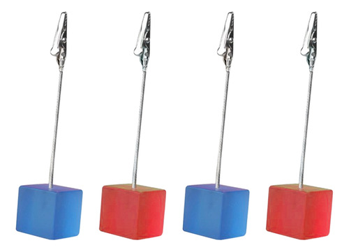 Soporte Para Fotos Y Notas Pinza Caiman Base Acrilico 12 Pzs Color Color Al Azar