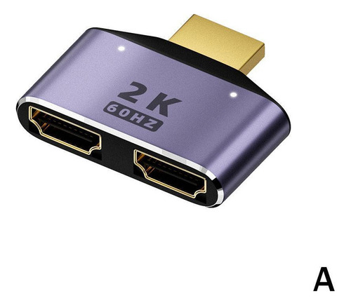 Convertidor Adaptador Divisor Hdmi Macho A Doble Hdmi