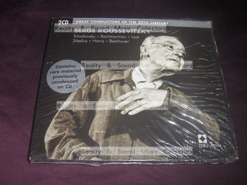 Serge Koussevitzky Great Conductors Of The Century 2 Cd Set