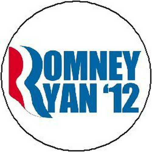 Mitt Romney / Paul Ryan '12 Logo Mini 1.25  Pinback Botón 20