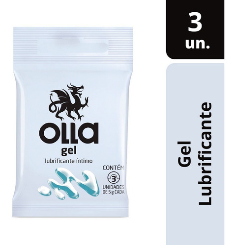 Imagem 3 de 6 de Kit 10x3 Olla Gel Lubrificante Íntimo (30 Sachês De 5g Cada)