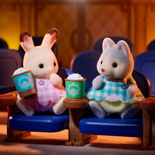Sylvanian Families Teatro Conejo Chocolate Azul Husky