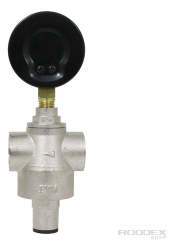 Válvula Redutora De Pressão PN10 3/4 IVM Italy Com Manômetro Medidor de Pressão 2.1/2 150 PSI