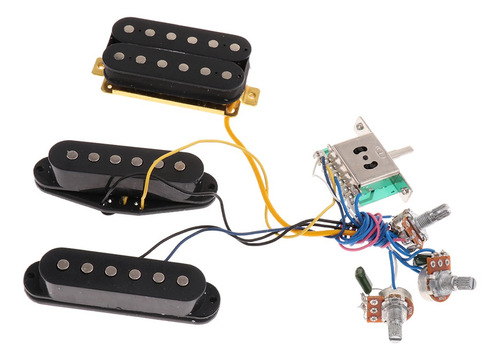 Imagen 1 de 4 de Cableado Premezclado De Guitarra 6 Cuerdas Montura De